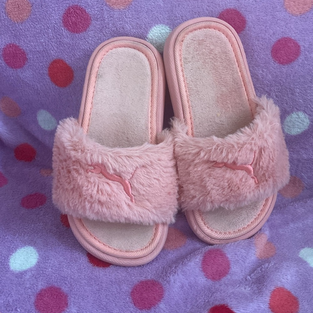 Cool Cat Fluffy BX Slide Sandals- Peony Pink